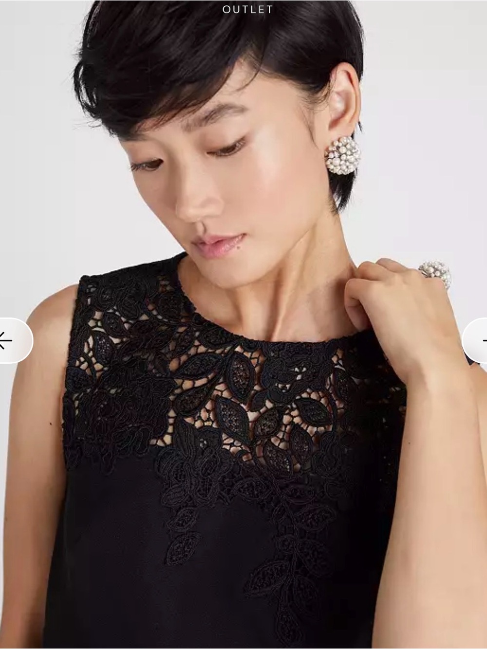 kate spade ribbon lace appliqué Sleeveless Dress size 16